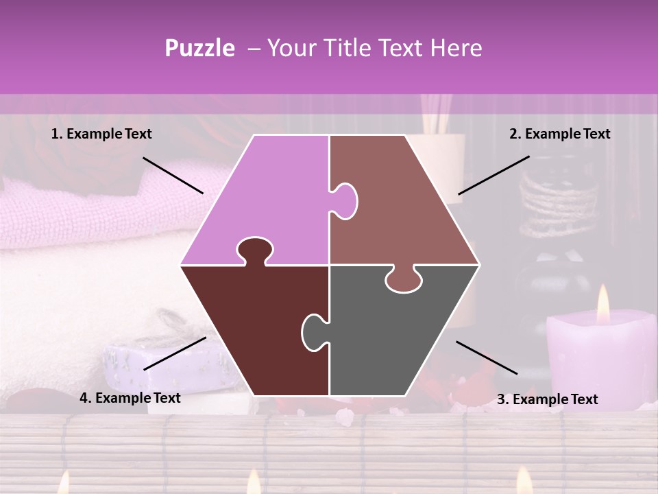 Purple Bamboo Peeling PowerPoint Template