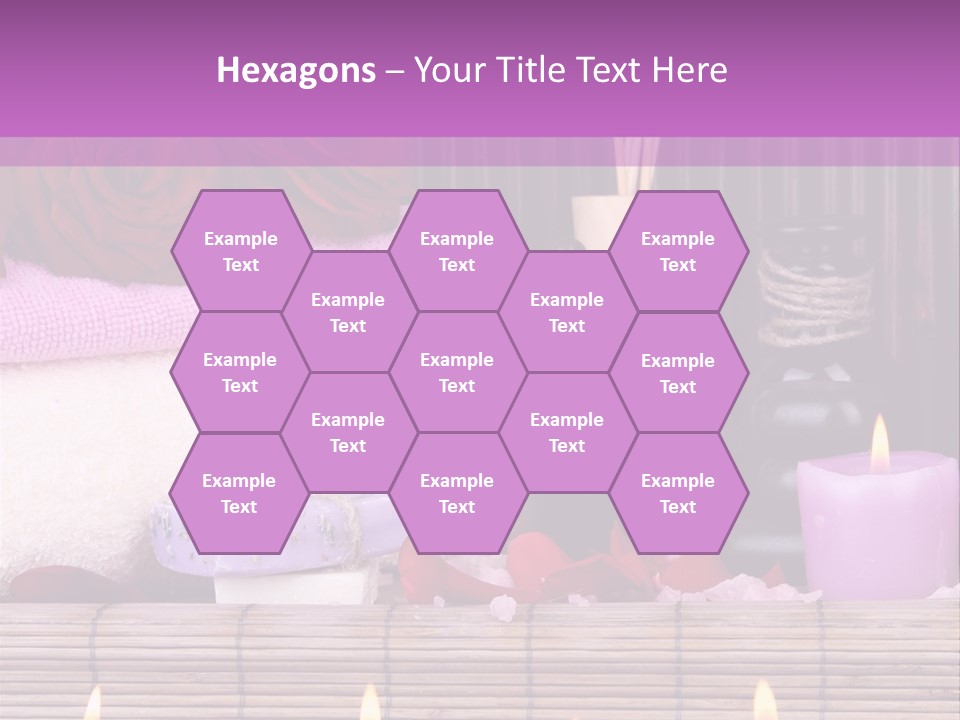 Purple Bamboo Peeling PowerPoint Template