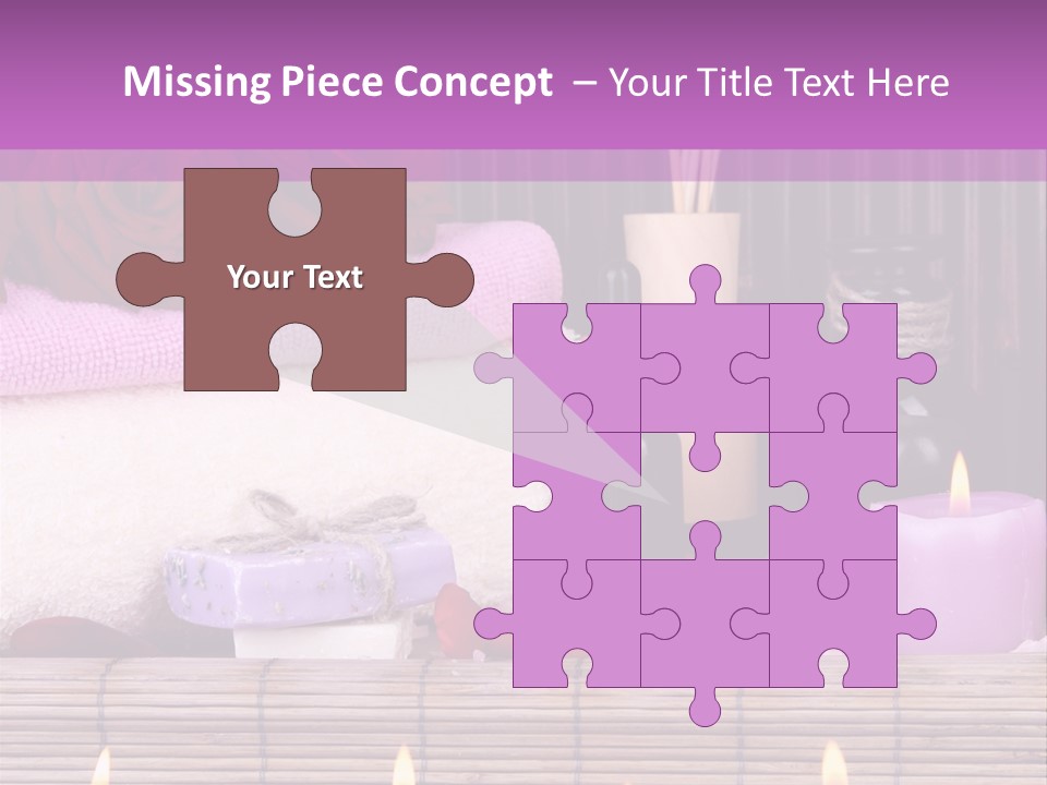 Purple Bamboo Peeling PowerPoint Template