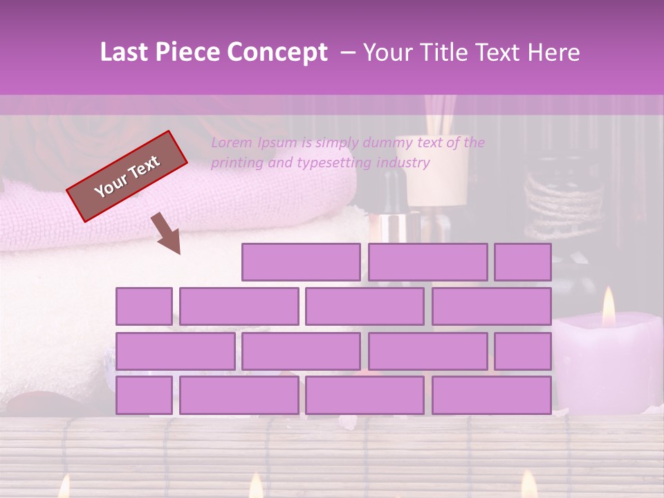 Purple Bamboo Peeling PowerPoint Template