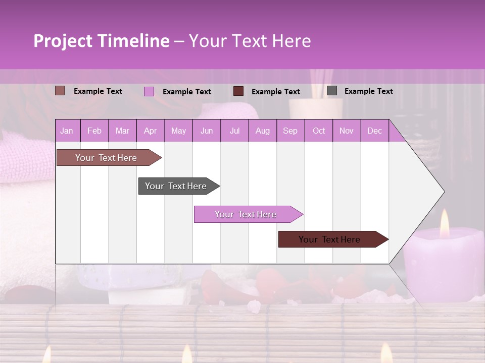 Purple Bamboo Peeling PowerPoint Template