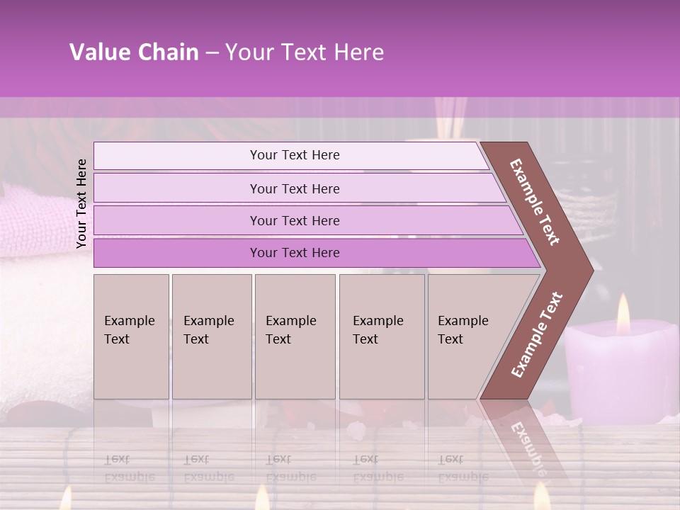 Purple Bamboo Peeling PowerPoint Template