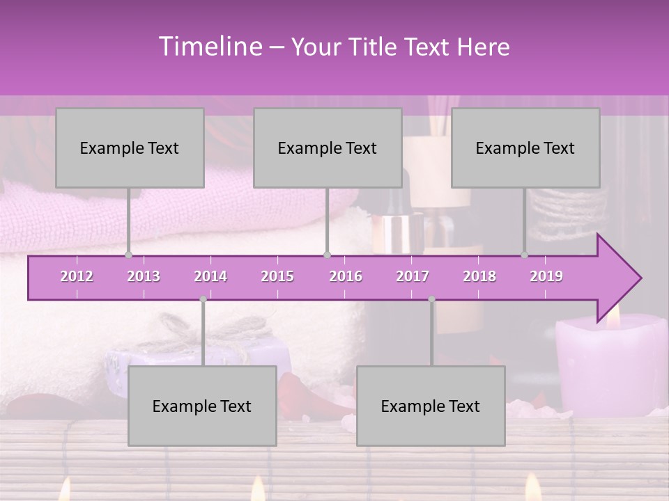 Purple Bamboo Peeling PowerPoint Template