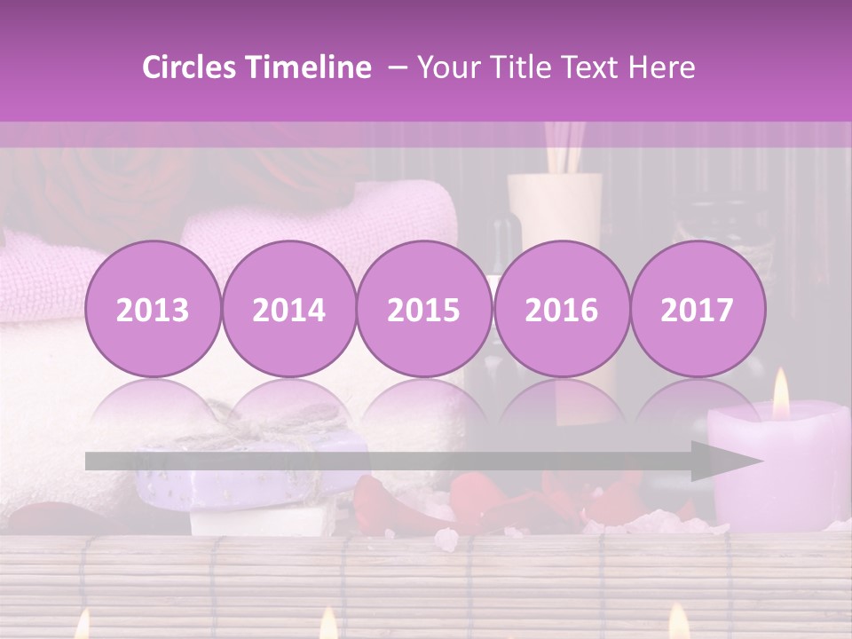 Purple Bamboo Peeling PowerPoint Template