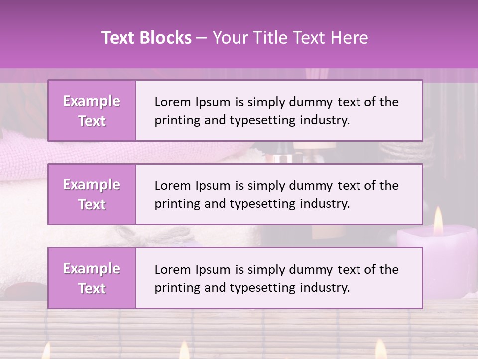 Purple Bamboo Peeling PowerPoint Template