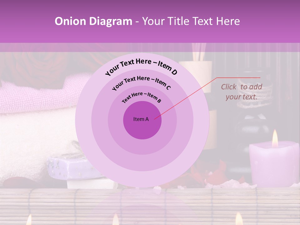 Purple Bamboo Peeling PowerPoint Template