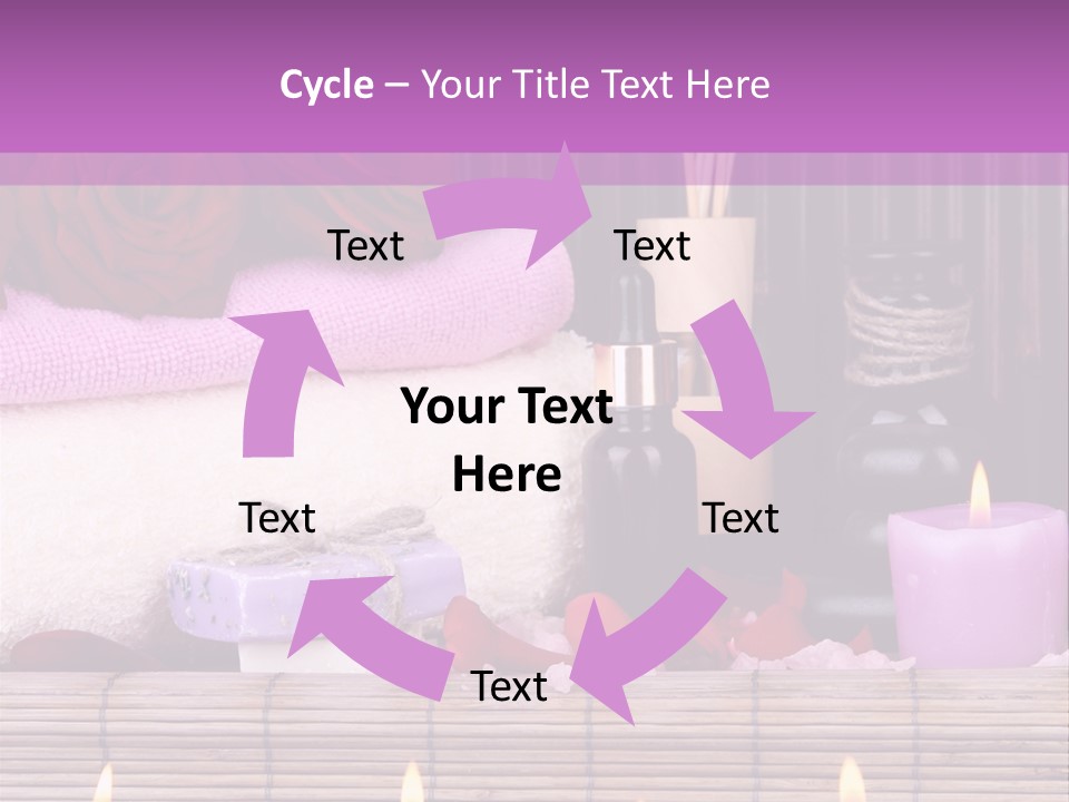 Purple Bamboo Peeling PowerPoint Template