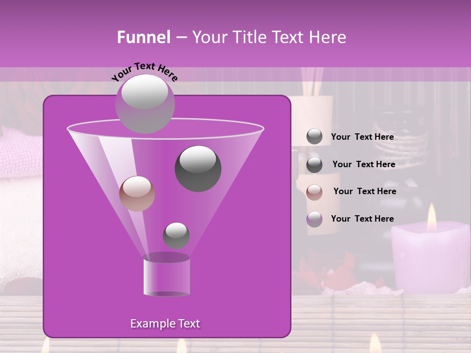 Purple Bamboo Peeling PowerPoint Template