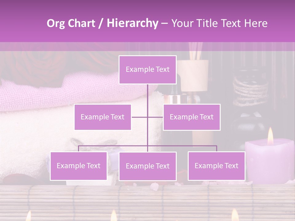 Purple Bamboo Peeling PowerPoint Template
