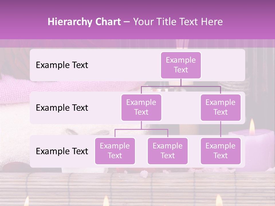 Purple Bamboo Peeling PowerPoint Template