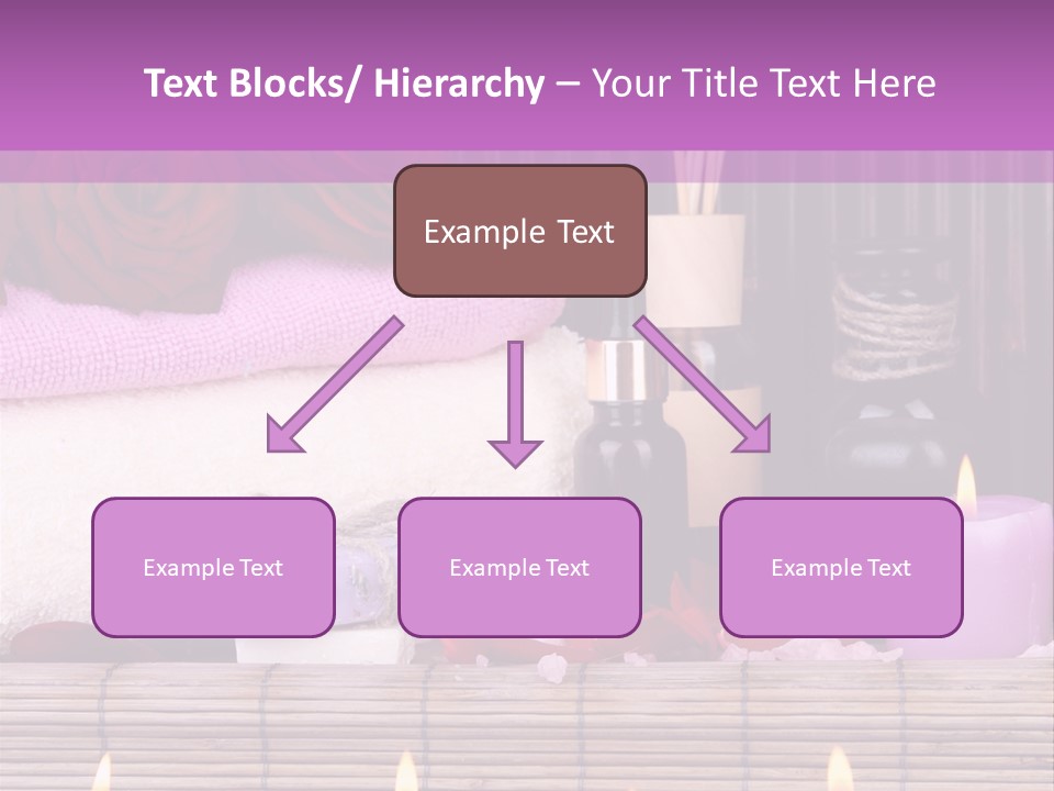 Purple Bamboo Peeling PowerPoint Template