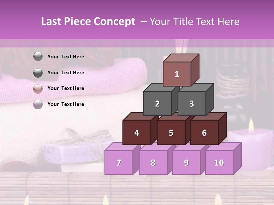 Purple Bamboo Peeling PowerPoint Template