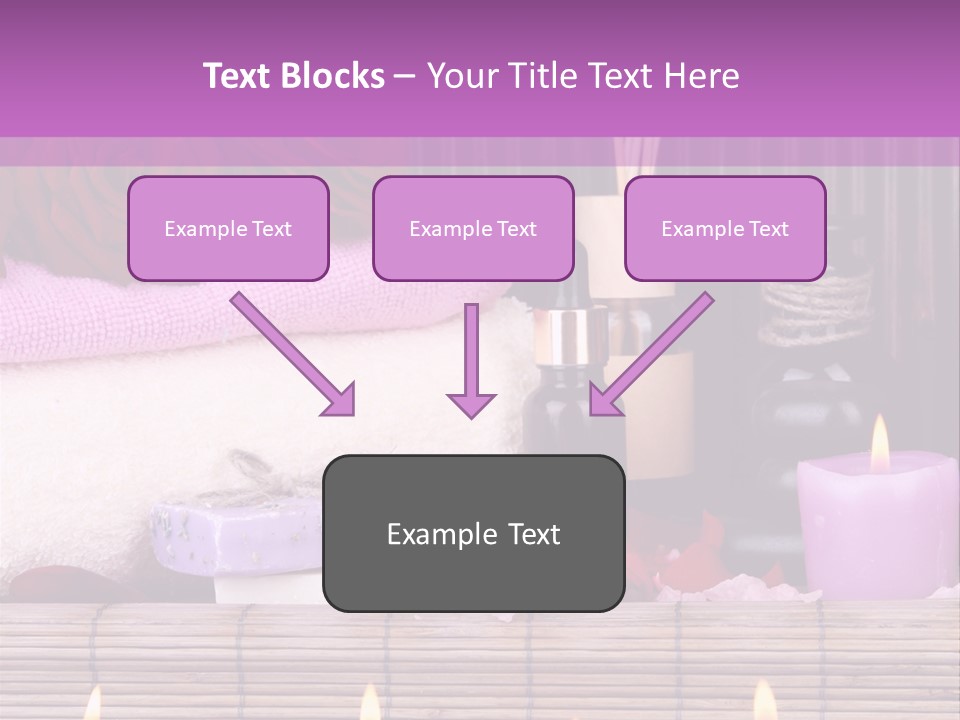 Purple Bamboo Peeling PowerPoint Template
