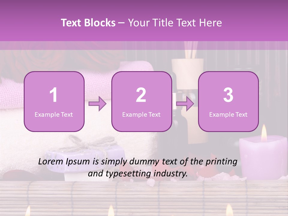 Purple Bamboo Peeling PowerPoint Template