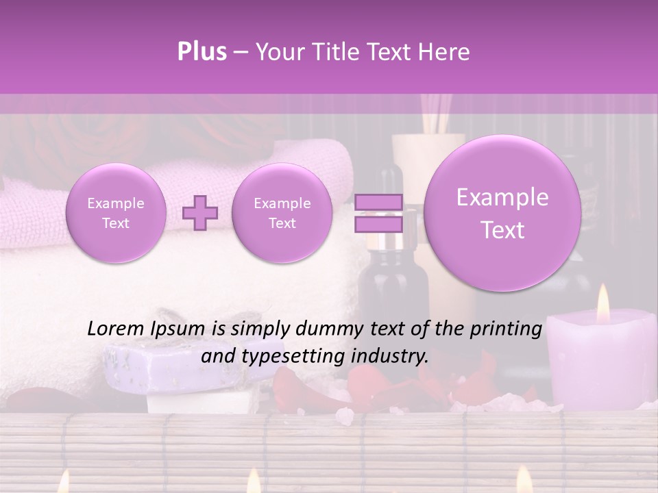 Purple Bamboo Peeling PowerPoint Template