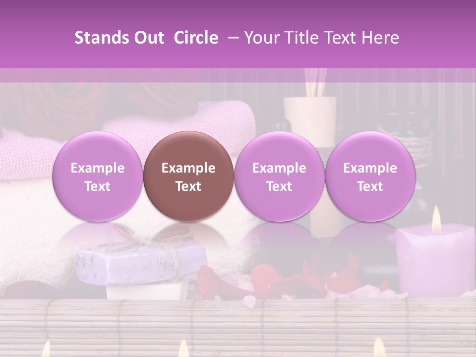 Purple Bamboo Peeling PowerPoint Template