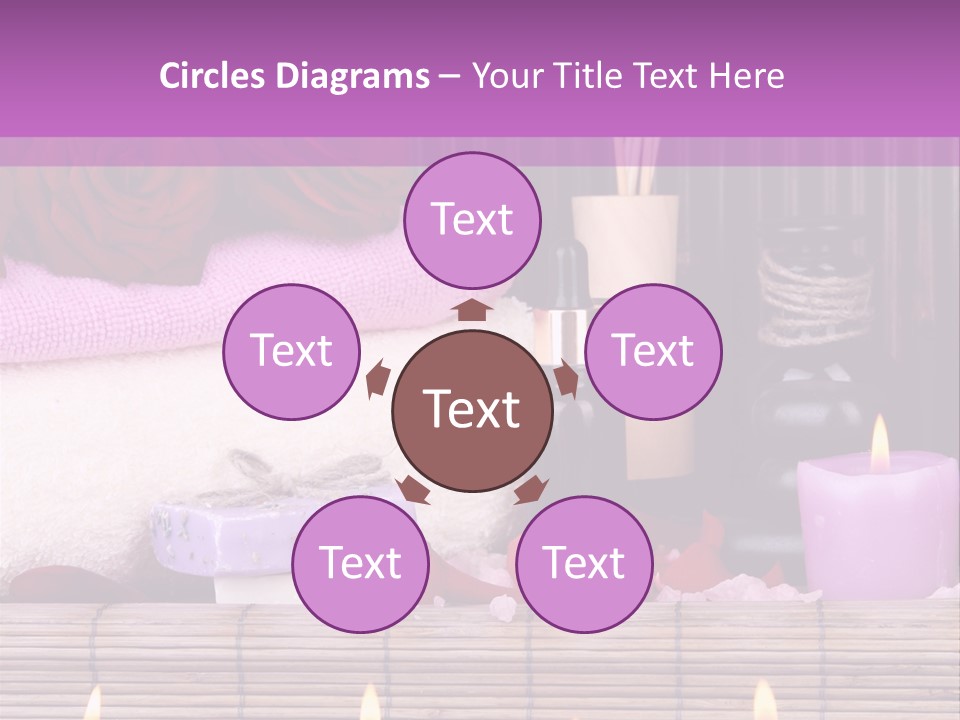 Purple Bamboo Peeling PowerPoint Template