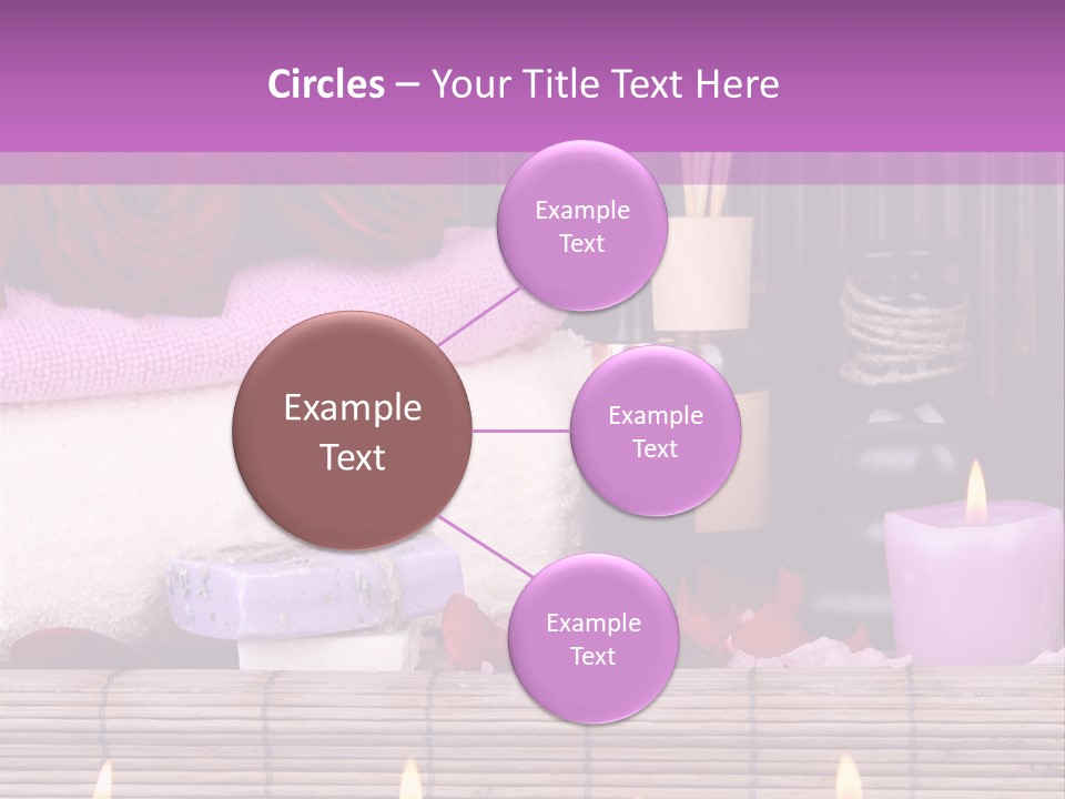 Purple Bamboo Peeling PowerPoint Template