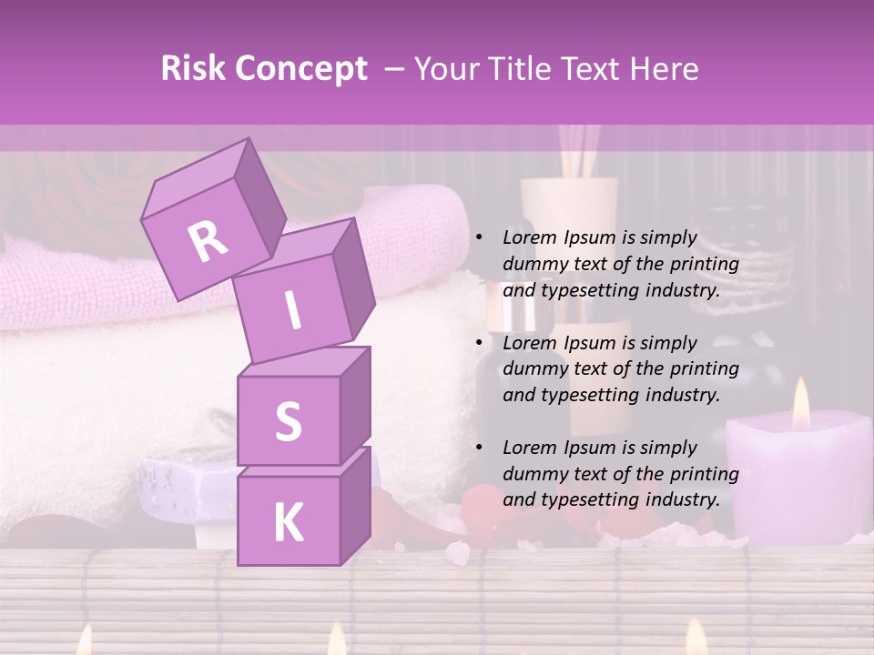 Purple Bamboo Peeling PowerPoint Template