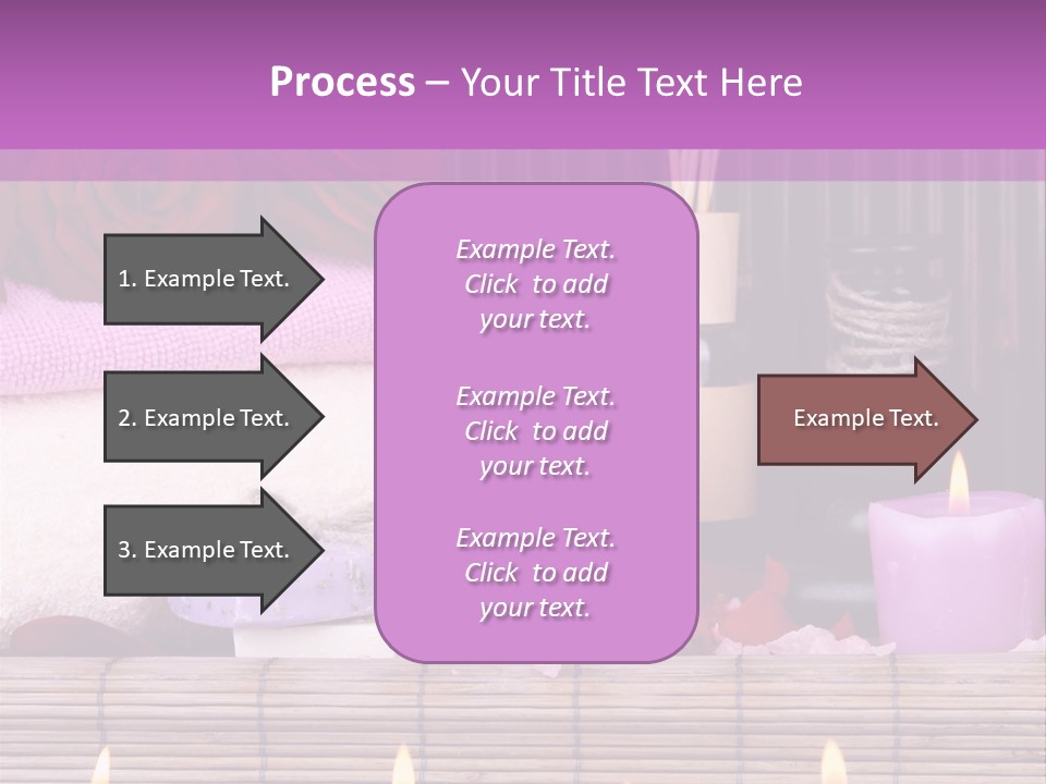Purple Bamboo Peeling PowerPoint Template