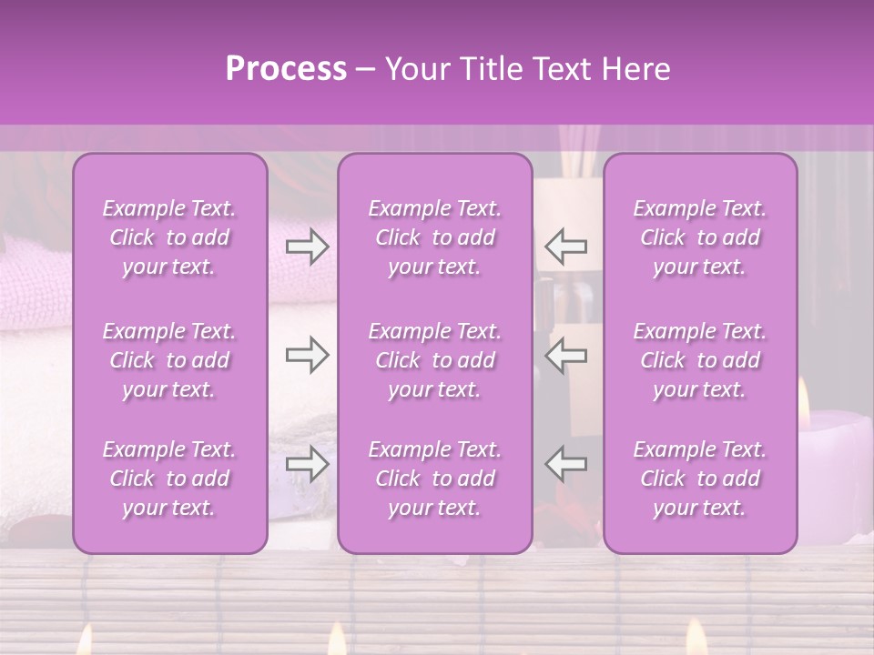 Purple Bamboo Peeling PowerPoint Template