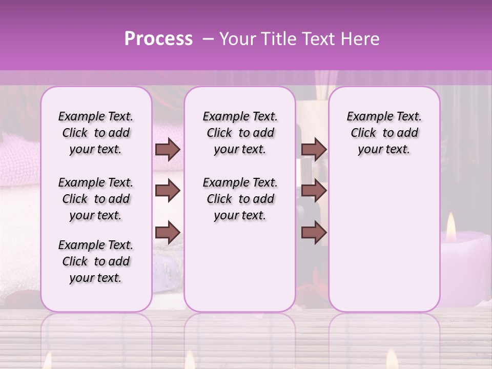 Purple Bamboo Peeling PowerPoint Template