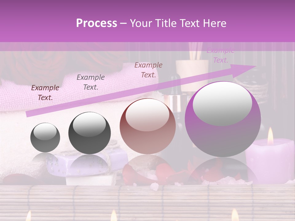 Purple Bamboo Peeling PowerPoint Template
