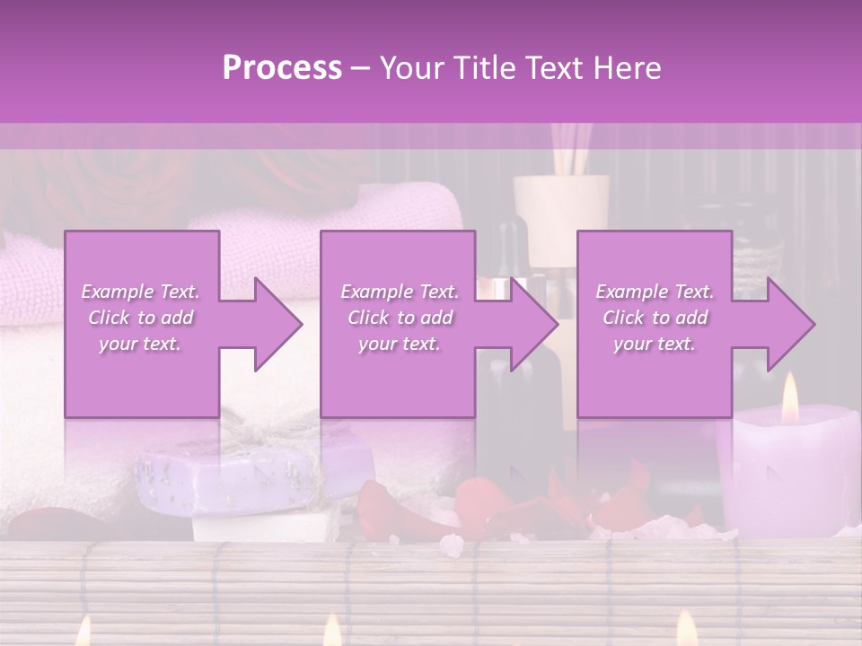Purple Bamboo Peeling PowerPoint Template
