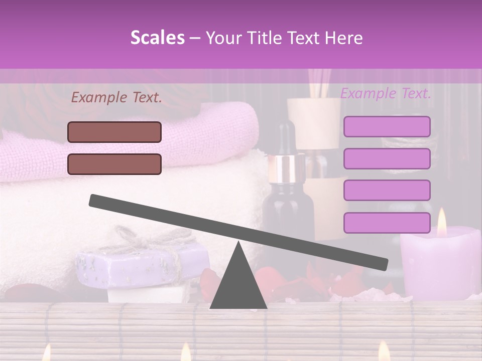 Purple Bamboo Peeling PowerPoint Template