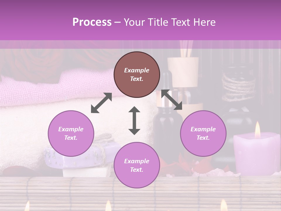 Purple Bamboo Peeling PowerPoint Template
