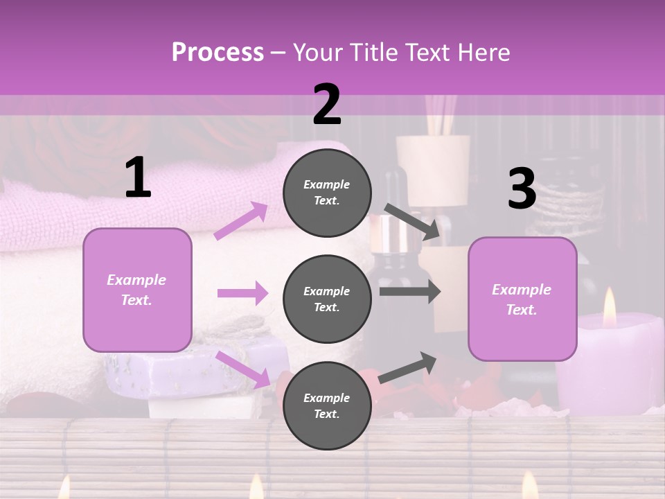 Purple Bamboo Peeling PowerPoint Template