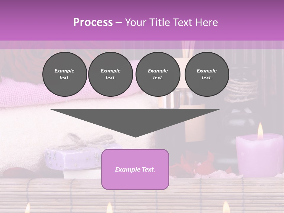 Purple Bamboo Peeling PowerPoint Template