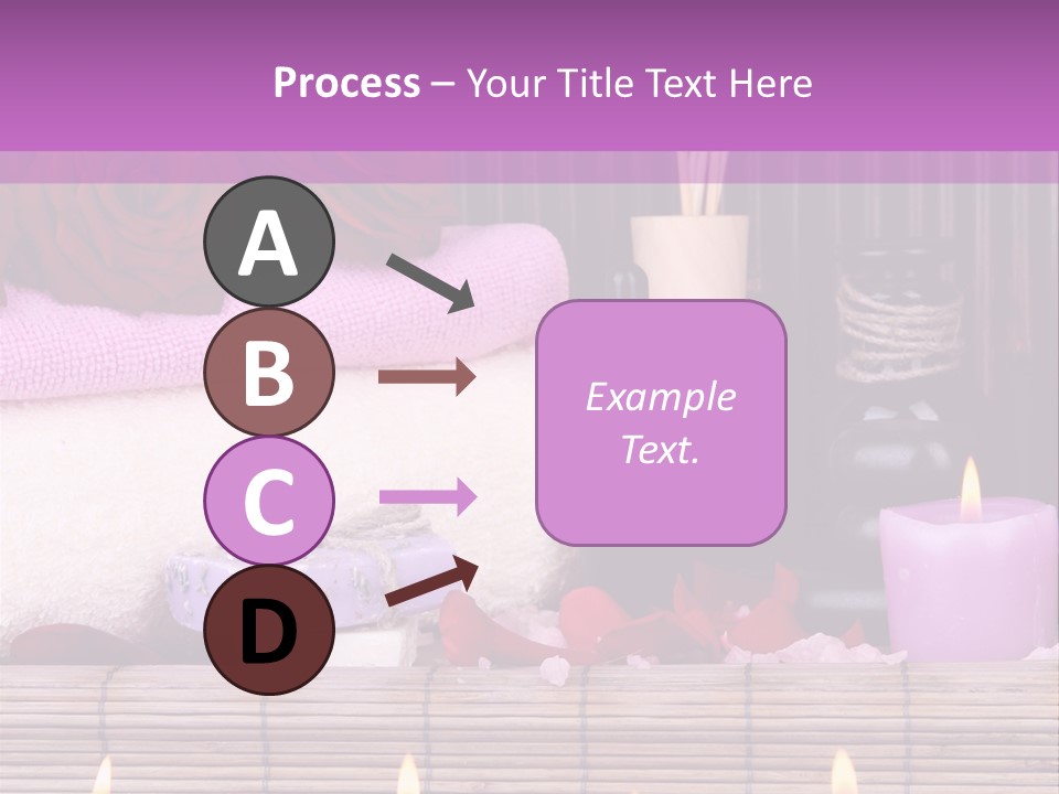 Purple Bamboo Peeling PowerPoint Template