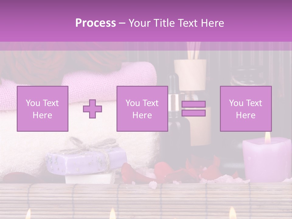 Purple Bamboo Peeling PowerPoint Template