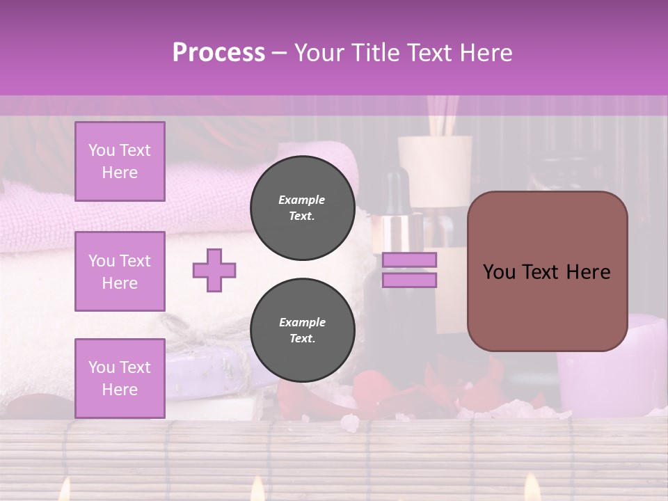 Purple Bamboo Peeling PowerPoint Template
