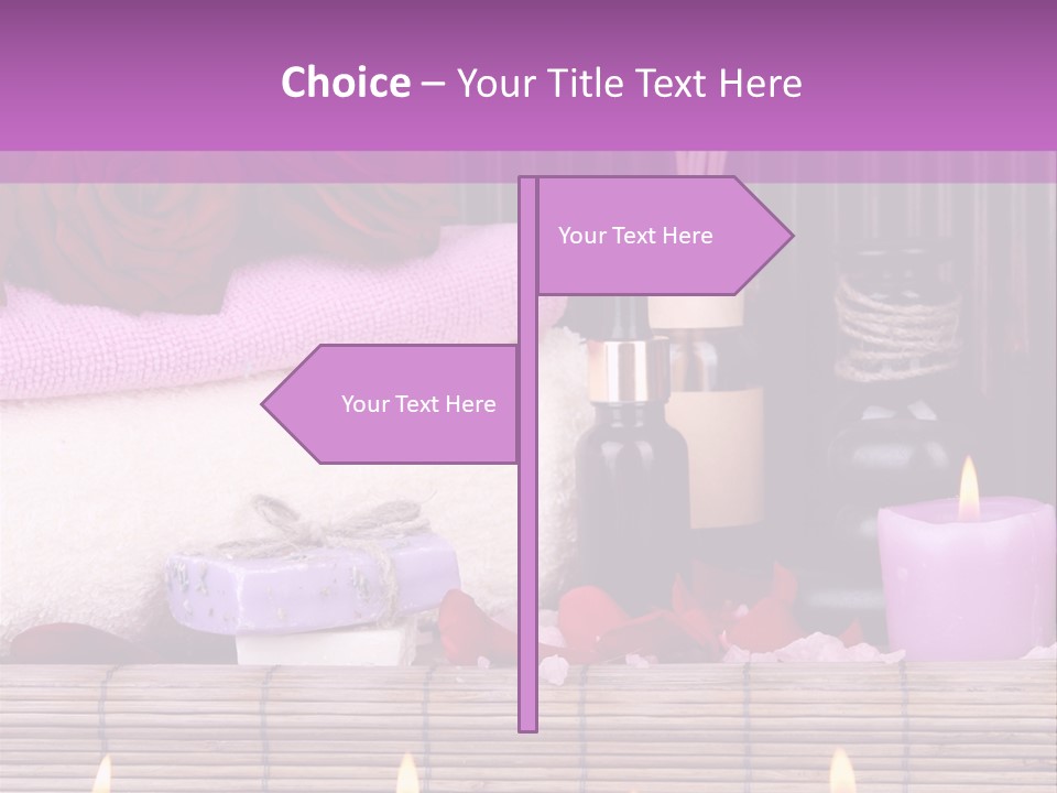 Purple Bamboo Peeling PowerPoint Template