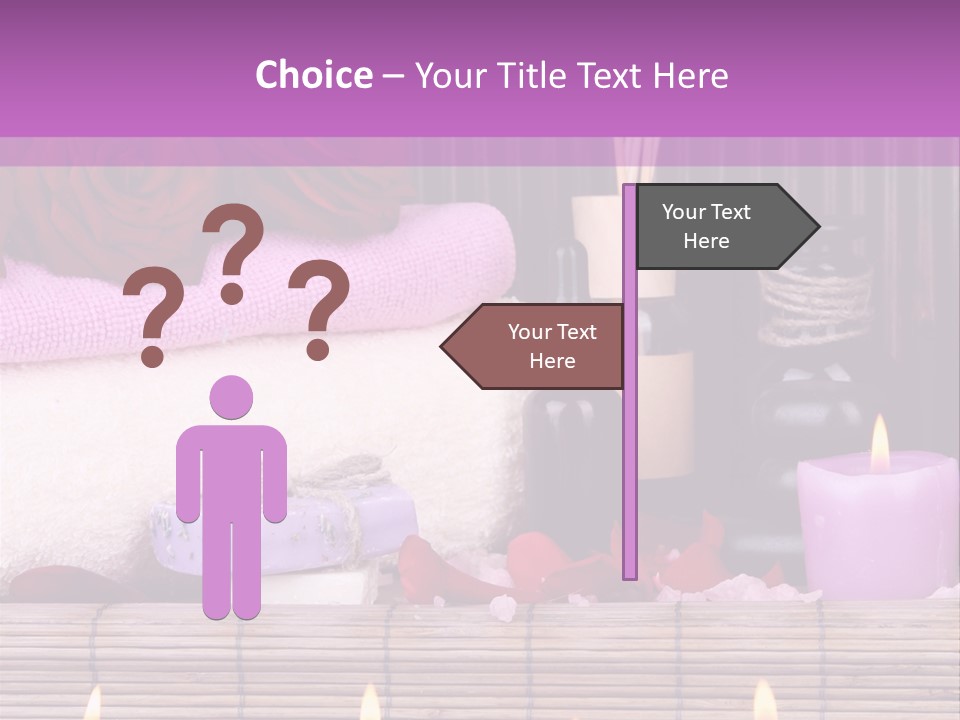 Purple Bamboo Peeling PowerPoint Template