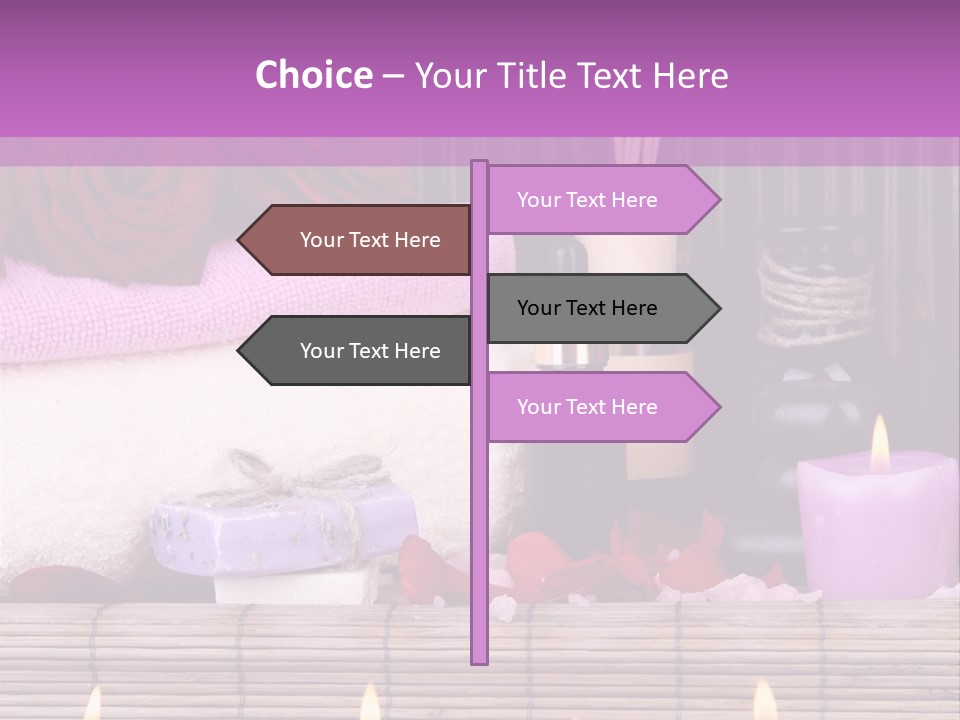 Purple Bamboo Peeling PowerPoint Template