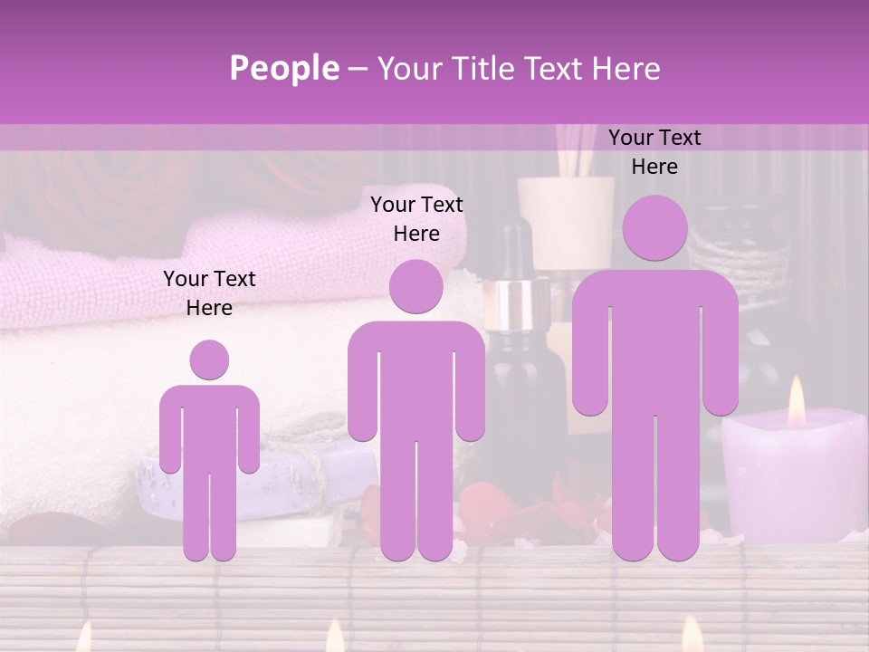 Purple Bamboo Peeling PowerPoint Template