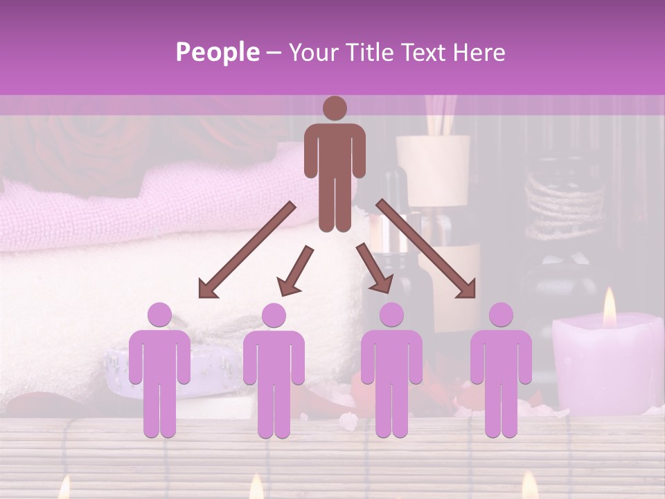 Purple Bamboo Peeling PowerPoint Template