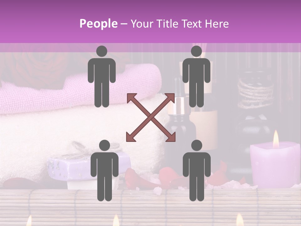 Purple Bamboo Peeling PowerPoint Template