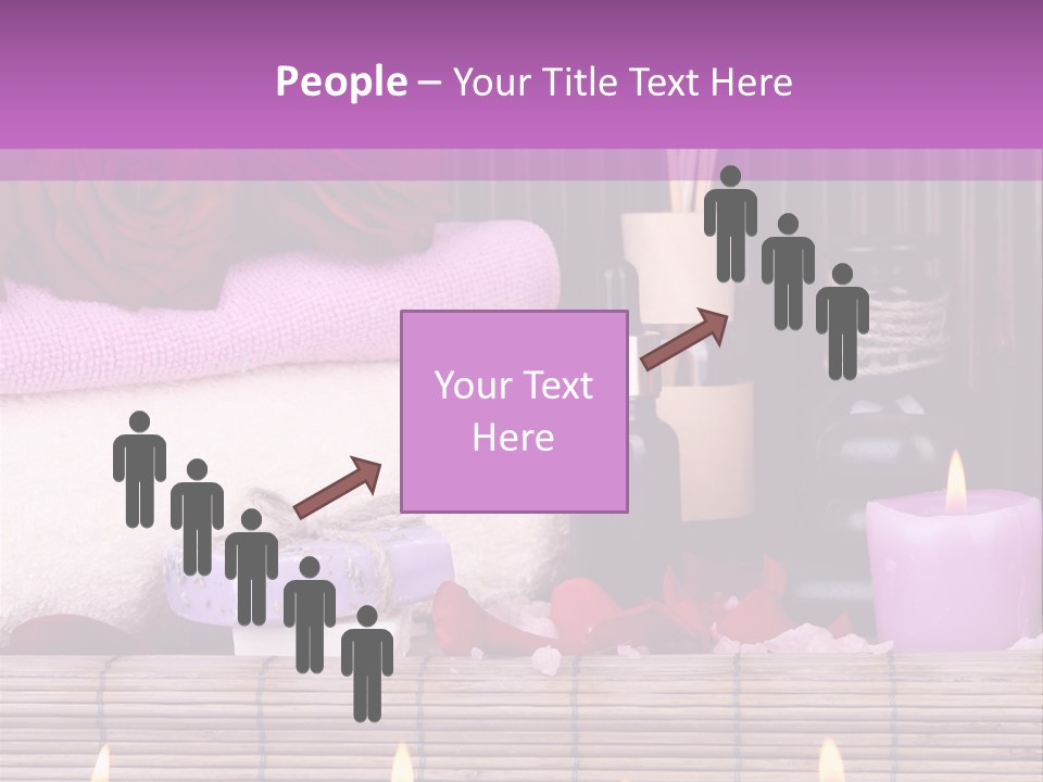 Purple Bamboo Peeling PowerPoint Template