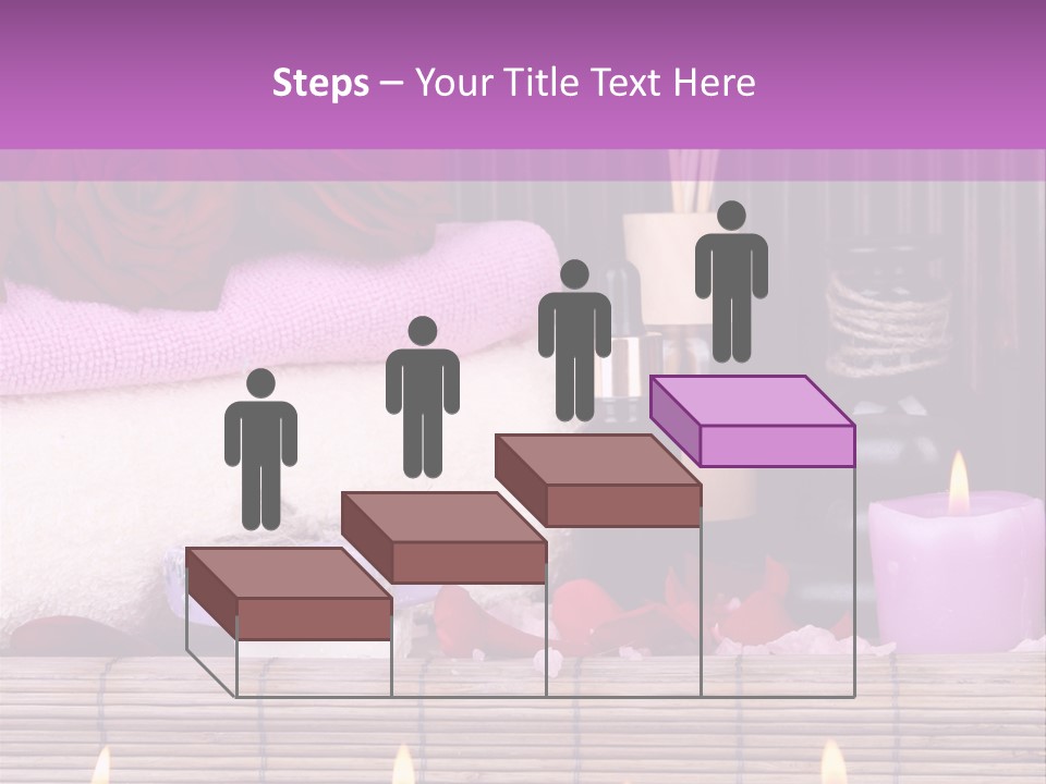 Purple Bamboo Peeling PowerPoint Template
