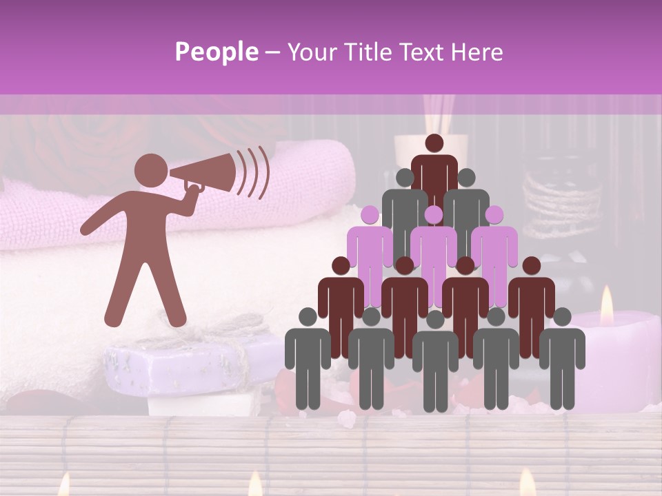 Purple Bamboo Peeling PowerPoint Template