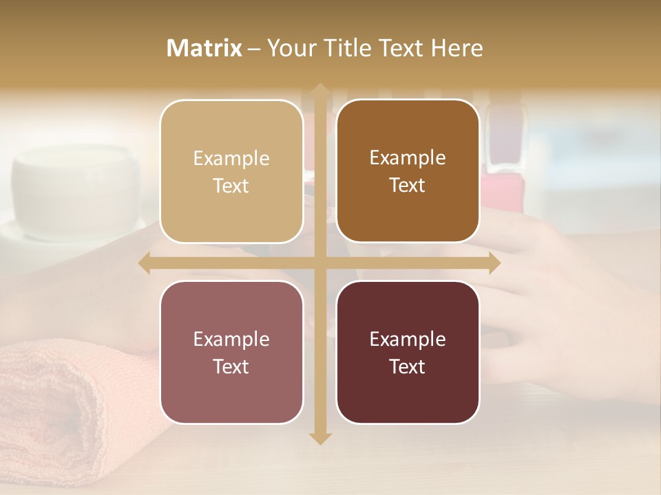 Paint Pampering Closeup PowerPoint Template