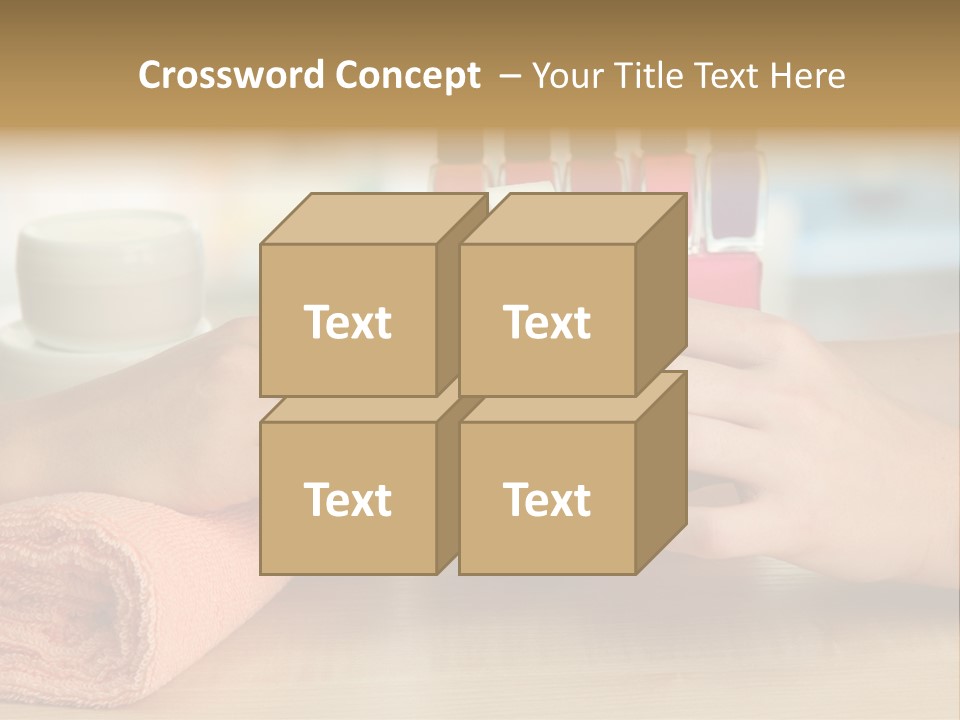 Paint Pampering Closeup PowerPoint Template