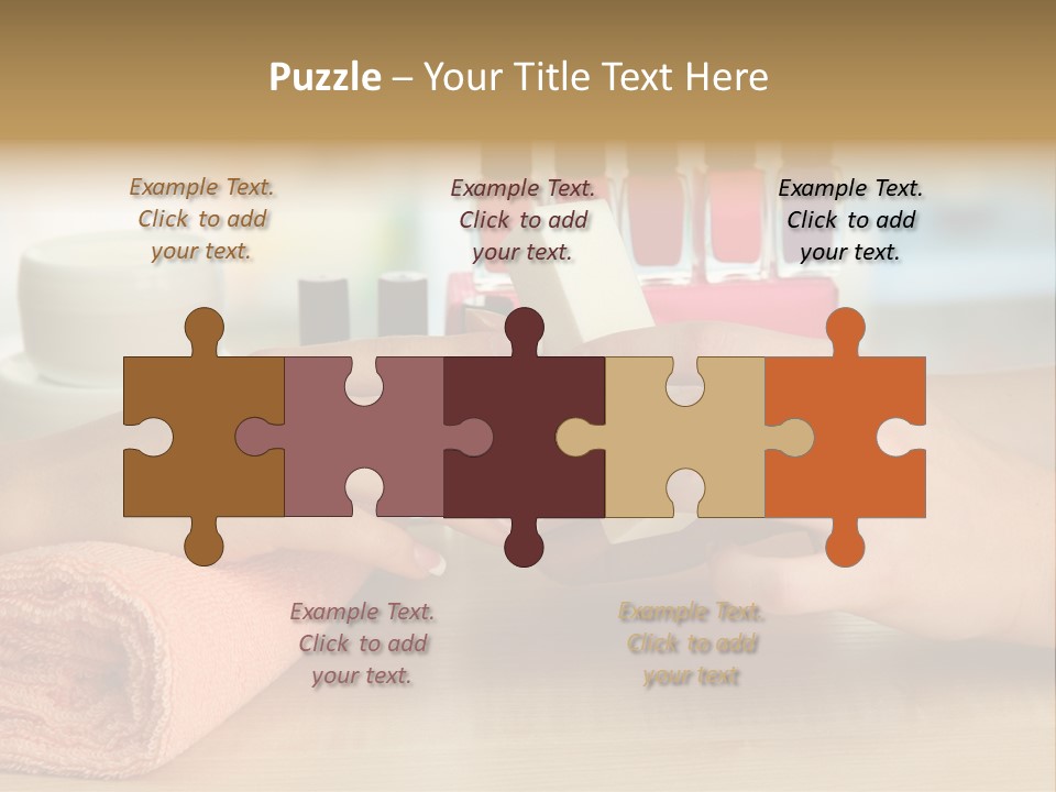 Paint Pampering Closeup PowerPoint Template