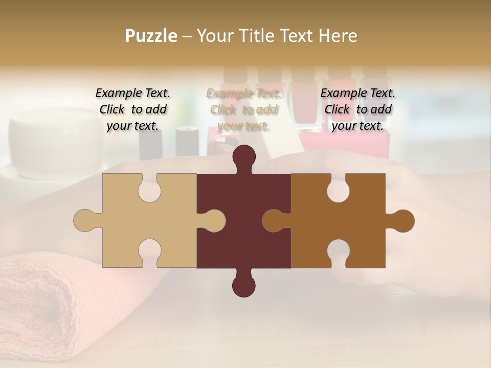 Paint Pampering Closeup PowerPoint Template