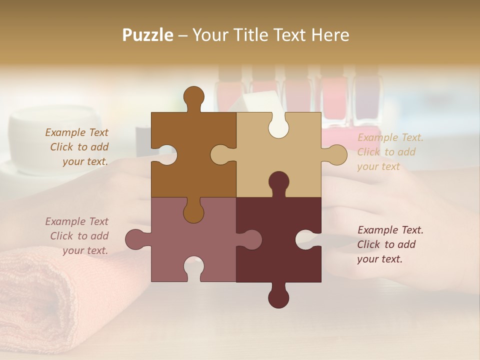 Paint Pampering Closeup PowerPoint Template