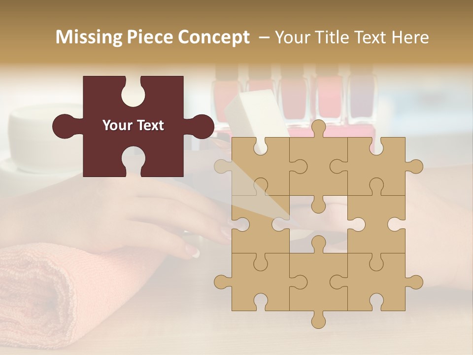 Paint Pampering Closeup PowerPoint Template